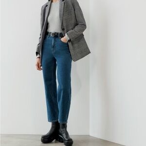 Everlane The Way High Organic Cotton Jean in Indigo Blue Size 29 Regular